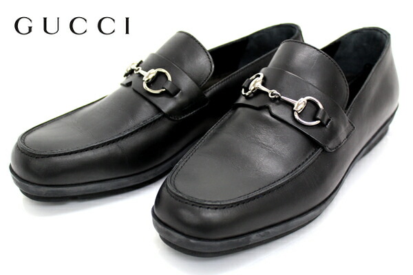 GUCCI ブラック レザー シューズ 収納袋付き グッチ レディースシューズ/靴 | GUCCI® JP