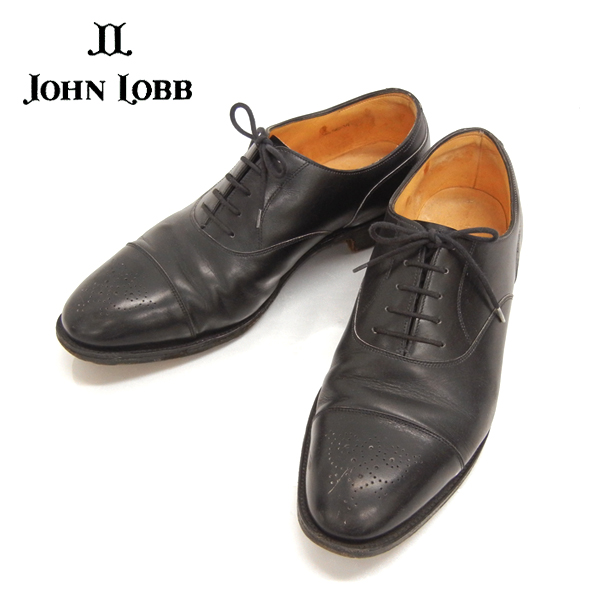 スノーブルー John Lobb SEYMOUR 6E Black Cap toe 未使用品 - 通販