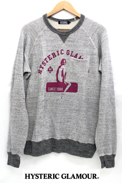 【楽天市場】【HYSTERIC GLAMOUR】 ヒステリックグラマー SINCE1984 スウェット HYSガール L グレー 【中古