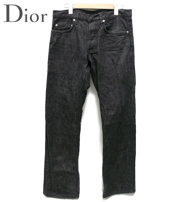 【楽天市場】【Dior Homme】 ディオールオム 05 ノンウォッシュ デニム サイズ30 ブラック 黒 ジーンズ パンツ 綿 コットン