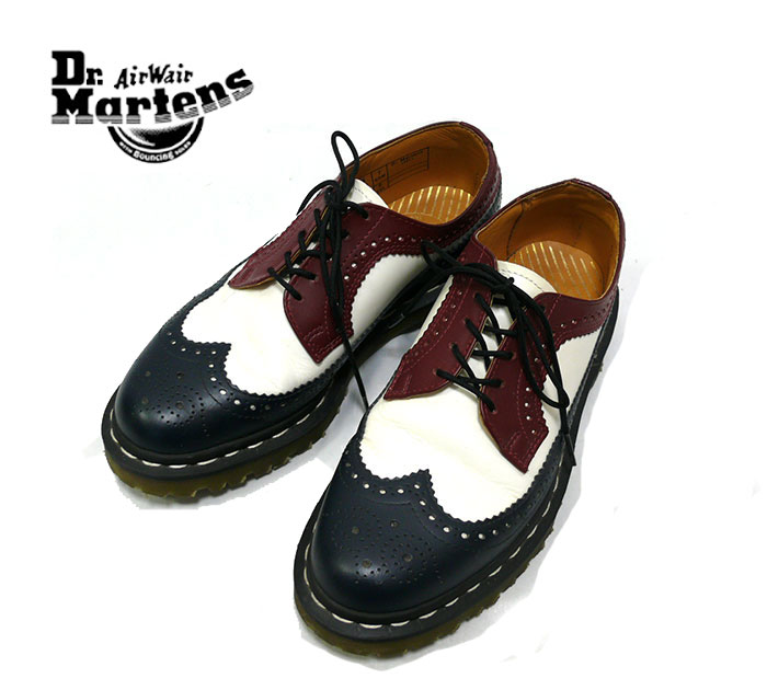 Dr Martens ５ホールウイングチップシューズ バイカラー