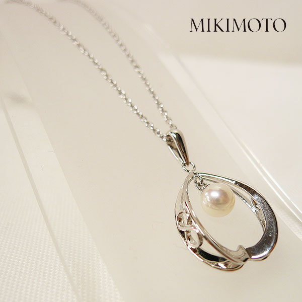 MIKIMOTO - 未使用ミキモトパールペンダントネックレスシルバーアコヤ