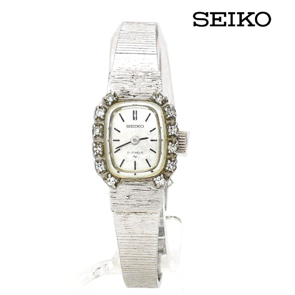 楽天市場 Seiko セイコー 腕時計 レディース 11 3340 手巻き ダイヤ アンティーク 21石 ステンレス 動作品 中古 リサイクルストア エコライフ