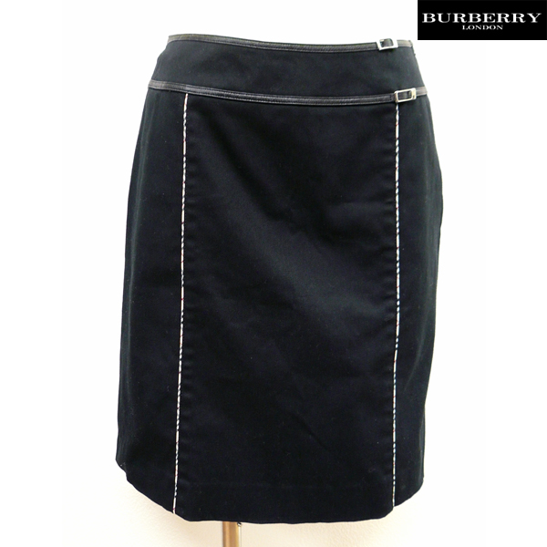 【楽天市場】【BURBERRY LONDON】バーバリーロンドン スカート サイズ160A ブラック×ノバチェックパイピング 黒 台形スカート