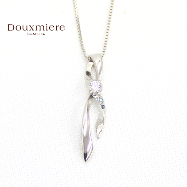 【楽天市場】【Douxmiere bijou SOPHIA】ドゥミエール ビジュソフィア ネックレス ペンダント K10WG×ダイヤモンド