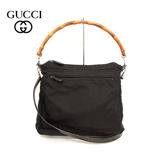 良品／リペア】GUCCI（グッチ）バンブー 本革レザー 2way 斜め掛けOK+