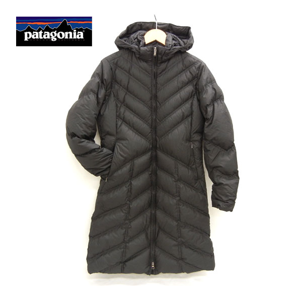 【楽天市場】【Patagonia】 パタゴニア ダウンコート ジャケット フード付き グースダウン サイズWomen's S ブラック 黒