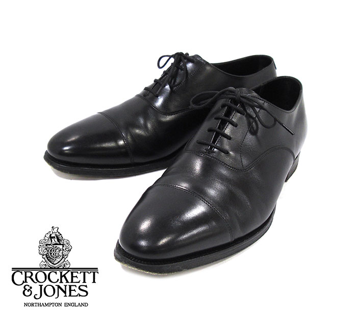 楽天市場 Crockett Jones クロケット ジョーンズ Kent ケント ストレートチップ サイズ8 1 2 E ブラック 黒 メンズ 男性用 イギリス製 革靴 Rm71 中古 リサイクルストア エコライフ