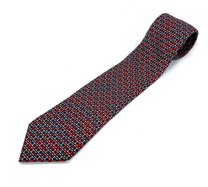 ❣️新品未使用❣️タグ付きHERMES エルメス　ネクタイ レッド　パープル　紫 ❣️新品未使用❣️タグ付きHERMES エルメス ネクタイ レッド