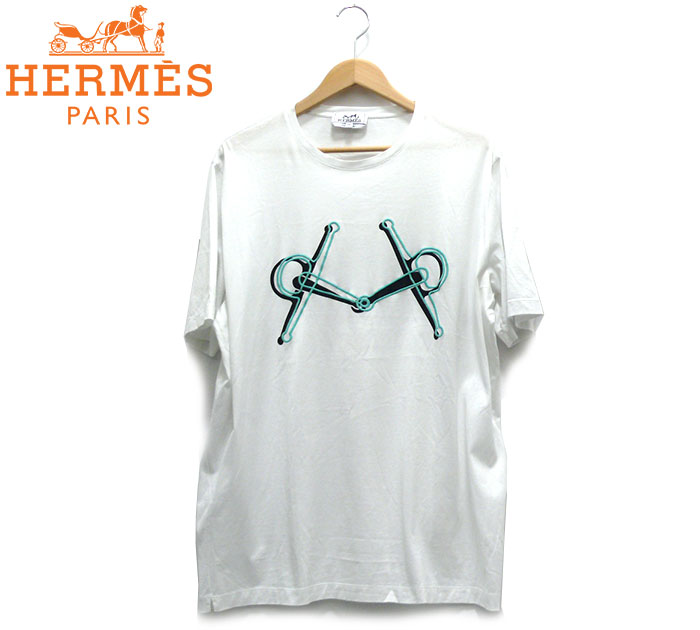 【楽天市場】【HERMES】エルメス プラス・モール刺繍プリント Tシャツ サイズXXL イタリア製 メンズ ホワイト 半袖 2019年モデル