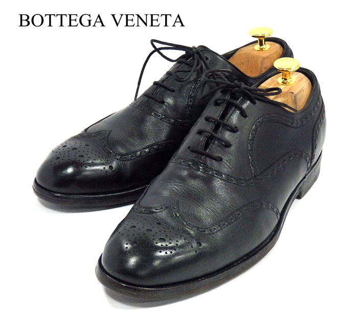 楽天市場 Bottega Veneta ボッテガヴェネタ ウイングチップ ドレスシューズ サイズ40 1 2 イントレチャート レースアップ ブラック 黒 紳士靴 ビジネス レザー 革靴 メンズ Rm1158 中古 リサイクルストア エコライフ