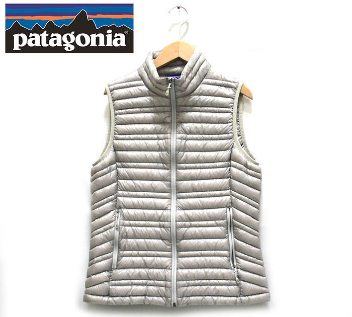 楽天市場 Patagonia パタゴニア 800フィルパワー ウルトラライトダウンベスト Sサイズ グレー レディース 女性用 防寒 アウトドア Rc1503 中古 リサイクルストア エコライフ