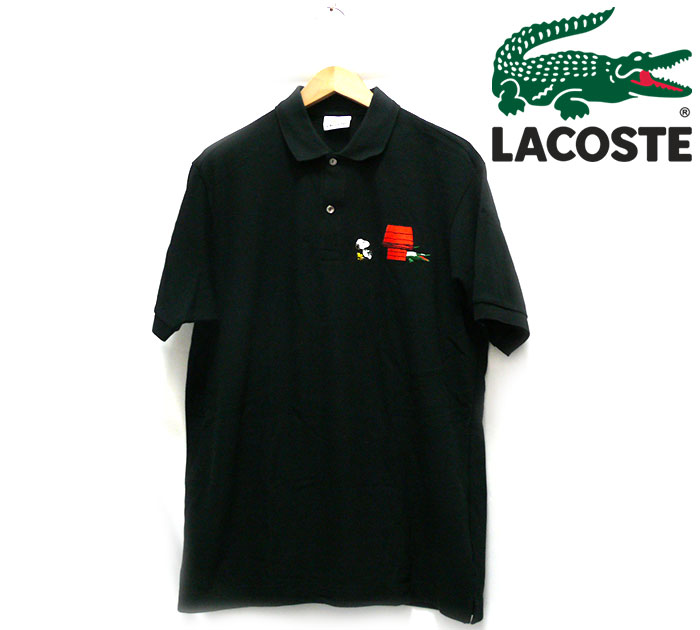 楽天市場 Lacoste ラコステ スヌーピー サイズ5 ポロシャツ 限定 黒 ブラック 半袖 トップス メンズ 男性用 レア 希少 Rc1733 中古 リサイクルストア エコライフ