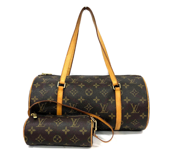 Louis Vuitton ルイヴィトン モノグラム パピヨン ポーチ付き M ハンドバッグ Lv Rm33 中古 Mozago Com