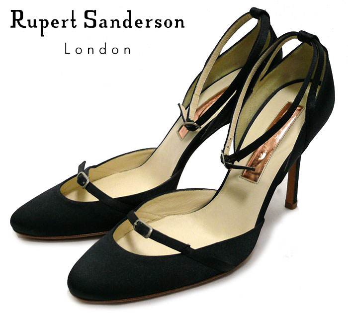 【楽天市場】【Rupert Sanderson】ルパート サンダーソン ストラップ サンダル ハイヒール サイズ37 ブラック 黒