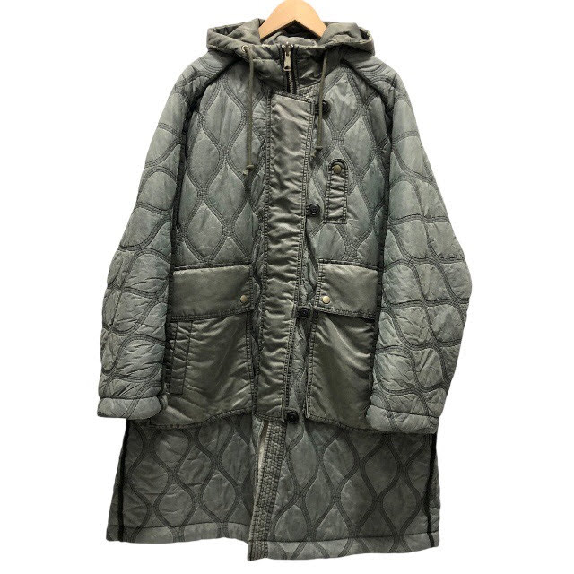 希少✨DIESEL ディーゼル　ロングダウンコート　切替　バイカラー　白黒　L位 DIESEL（ディーゼル）｜ダウンジャケット/コート（ホワイト系