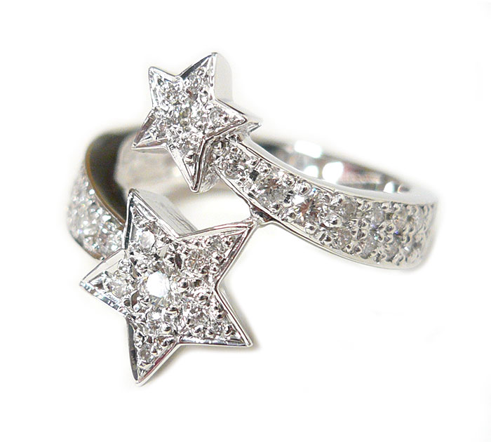【楽天市場】Pt900 ダイヤモンド リング 指輪 サイズ12号 スターモチーフ 星型 プラチナ D0.50ct 約8.3g アクセサリー