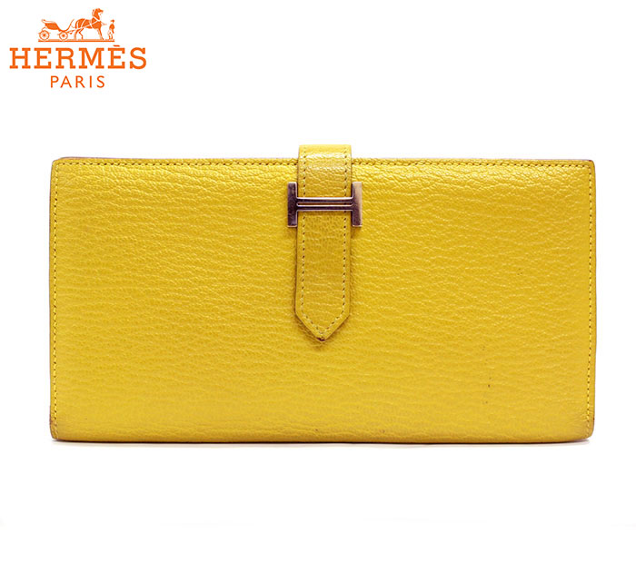 大人気新作-Hermes - エルメス ベアン ス•フレ 二つ折り Hロゴ ヴォー