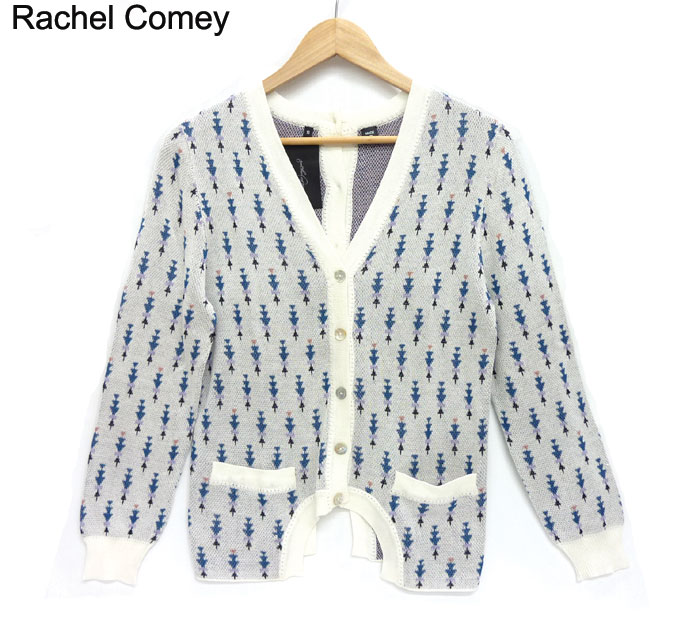 【楽天市場】【Rachel Comey】レイチェルコーミーホワイト系 コットンカーディガン 綿100% サイズS 白【美品】【中古