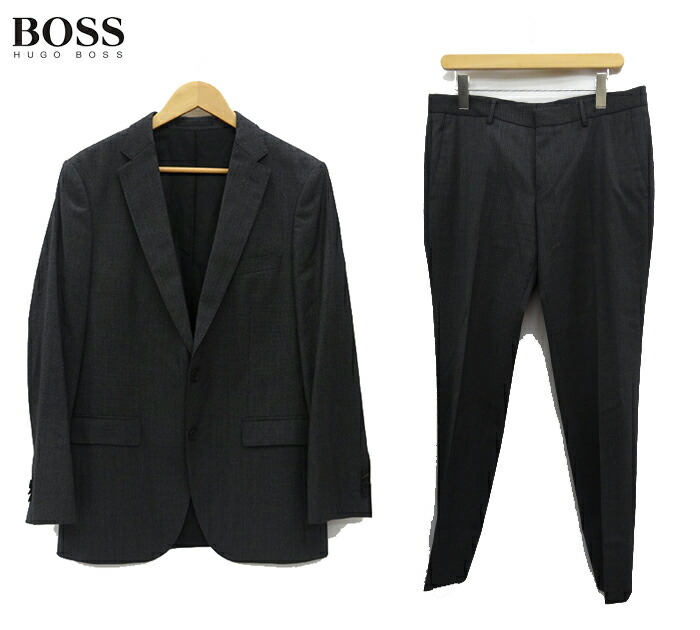 楽天市場】【HUGOBOSS】 ヒューゴボス ストライプ柄スーツセットアップ 