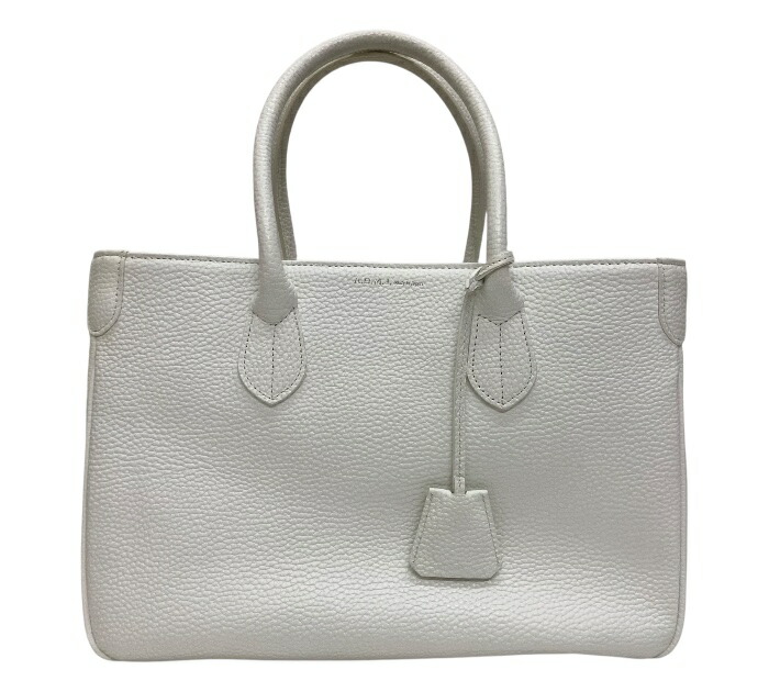 極美品　極希少　A.D.M.J スワロフスキー ハンドバッグ　ビジュー　かご 極美品✨A.D.M.J. ハンドバッグ 本革 ビジュー スワロフスキー