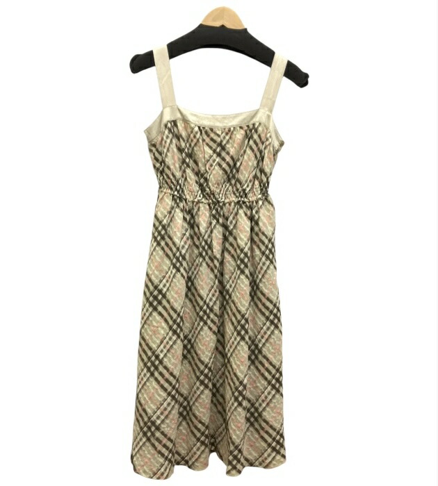 【美品】バーバリーロンドン ワンピース ノバチェック 160A ノースリーブ BURBERRY バーバリーロンドン ロンドンチェック ワンピース
