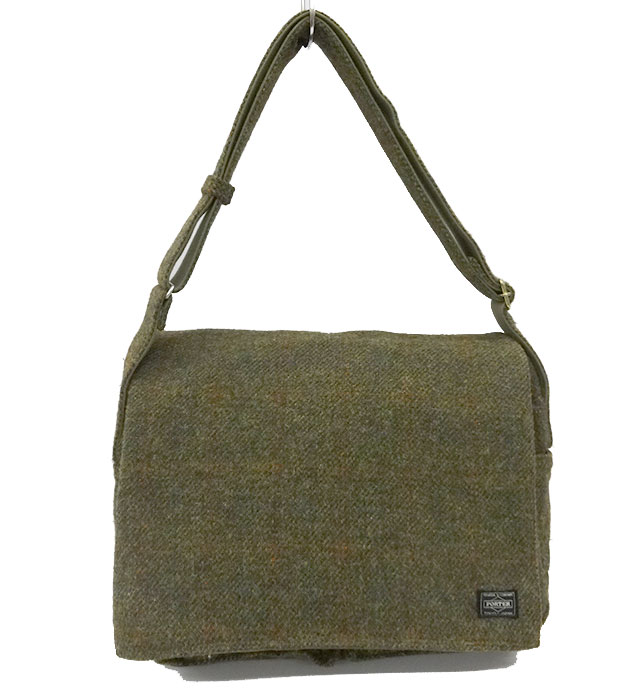 楽天市場 Porter Beams Harris Tweed ポーター ビームス ハリスツイード コラボ ショルダーバッグ グリーン系 中古 Ff2755 リサイクルストア エコライフ