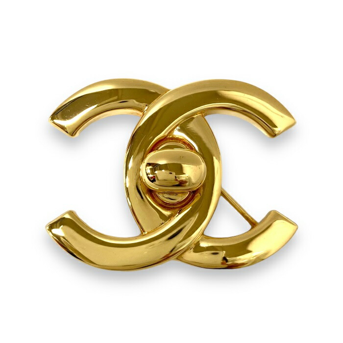 値下げ❕CHANEL ゴールド　ヴィンテージ　ブローチ　大きめ　送料込　中古 中古・古着通販】CHANEL (シャネル) ヴィンテージロゴブローチ