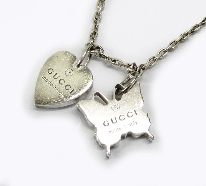 現金特価 Gucci グッチ バタフライモチーフ ネックレス Ag925 シルバー 蝶 ハート 中古 Ff3137 リサイクルストア エコライフ 新しい到着 Www Wellspringacademy Org