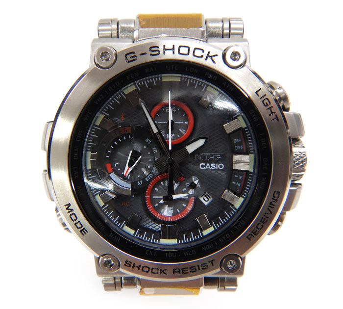 【CASIO】カシオ G-SHOCK ジーショック MTG-B1000D-1AJF ウオッチ 20空圧雨合羽 手ごわいソーラー Bluetooth積み上げる模範例 黒文字盤 BOX付き添い人【中古】FB2240