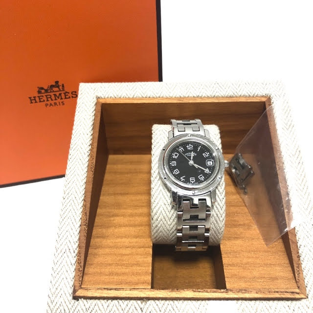 楽天市場】エルメス HERMES CL6.710 クリッパー デイト クォーツ