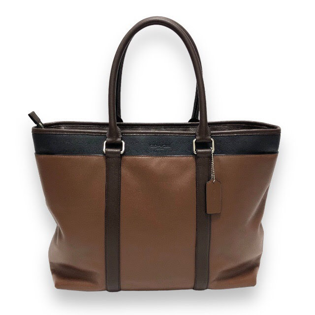 COACH コーチ メッセンジャーバッグ ヘリテージ レザー ブラウン メンズ 中古・古着通販】COACH (コーチ) レザーメッセンジャーバッグ
