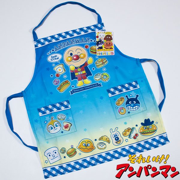 楽天市場】アンパンマン エプロン キッズS だだんだん : amax