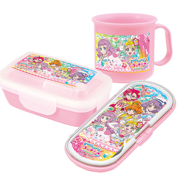 楽天市場 トロピカル ジュ プリキュア 4点ロックドームランチ3点セット ドームランチボックス トリオ コップ キッズタウン