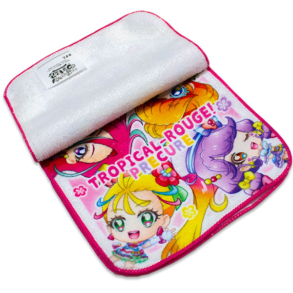 楽天市場 トロピカル ジュ プリキュア ミニタオル3枚組 約16 16cm デフォルメ柄 ポリエステル60 綿40 ミニタオルハンカチ キッズタウン