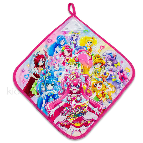 153円 当店の記念日 プリキュアオールスターズ デリシャスパーティプリキュア入り リアルプリント ループ付きハンドタオル 約30 30cm ループ タオル ハンドタオル ループ付きタオル タオル