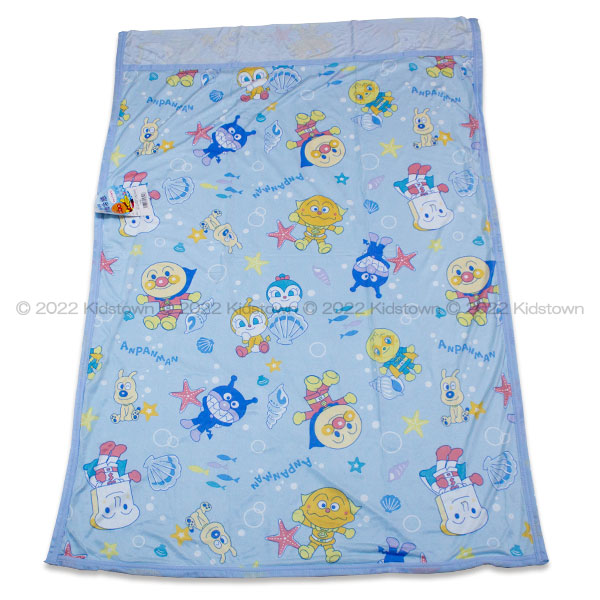 送料無料 アンパンマン 冷感 お昼寝ケット 約85 115cm bl ブルー 貝殻 ひんやり 接触冷感 夏用 21福袋