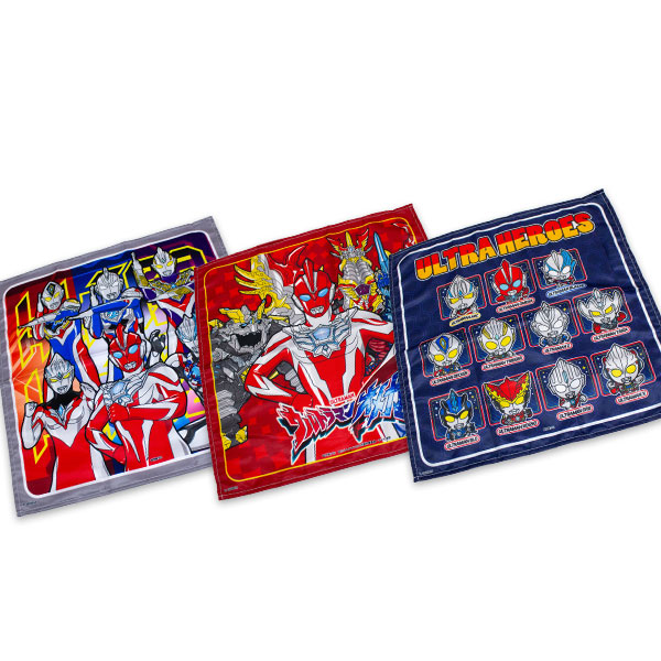 送料無料 ウルトラマンオメガ ナフキン 3枚組 約43×43cm ランチクロス ランチョンマット ウルトラヒーローズ ULTRAMAN OMEGA 2025-2026年画像