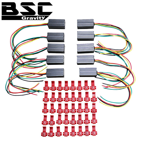 FCS リレー 耐熱・防水・衝撃に優れているラバーケース採用 アメ車に! 車検改善 【2個セット】 即納&frasl;計10個セットFCSリレー ウインカースモール アメ車 カット