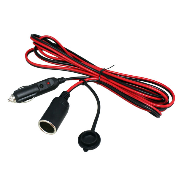 楽天市場 シガーソケット延長配線コード3m 12 24v 防水キャップ付 E Mono Plus 楽天市場店