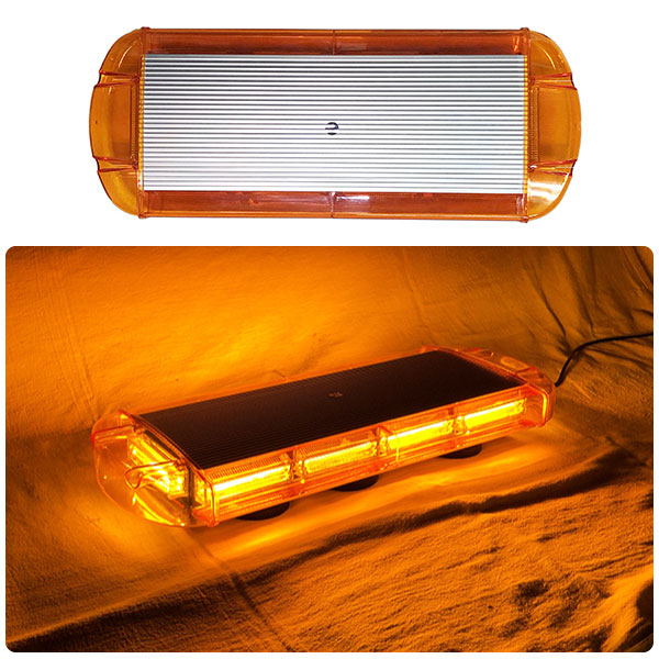 道路維持管理車両用 黄色灯 12V 24V【55×22cm】LED 回転灯 ラウンドタイプ【アンバー】COBチップ採用 シガーソケット電源 強力マグネット取付 高さ8cm薄型 道路維持作業用自動車 道路パトロール車 警告灯 パトランプ ストロボ ビーコン WB813-40|e-mono plus 店