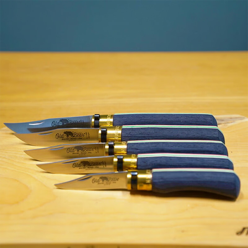 【Old Bear】WORLDステンレスナイフ 【ITALIAN FLAG XS～XL】 イタリアン Antonini アントニーニ オールドベア oldbear ナイフ knife 折り畳みナイフ フォールディングナイフステンレス 真鍮 イタリア 手作り 職人 ハンドメイド キャンプ用品
