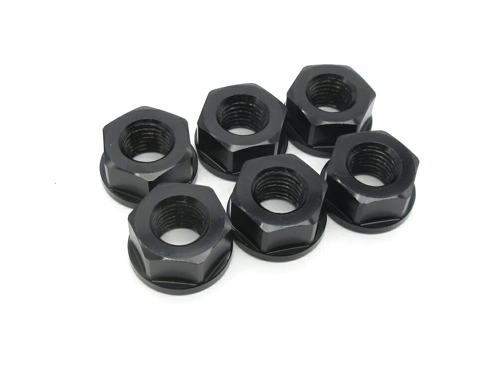 楽天市場】リアスプロケット用 軽量 アルミナット M10-P1.25 BK