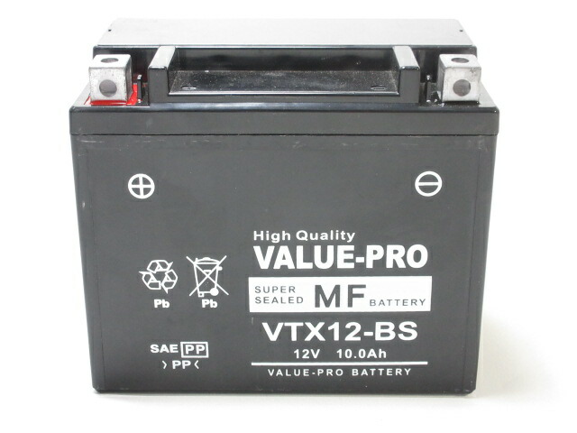 楽天市場】VTX12-BS 互換 YTX12-BS ◇ 新品・充電済 ValuePro