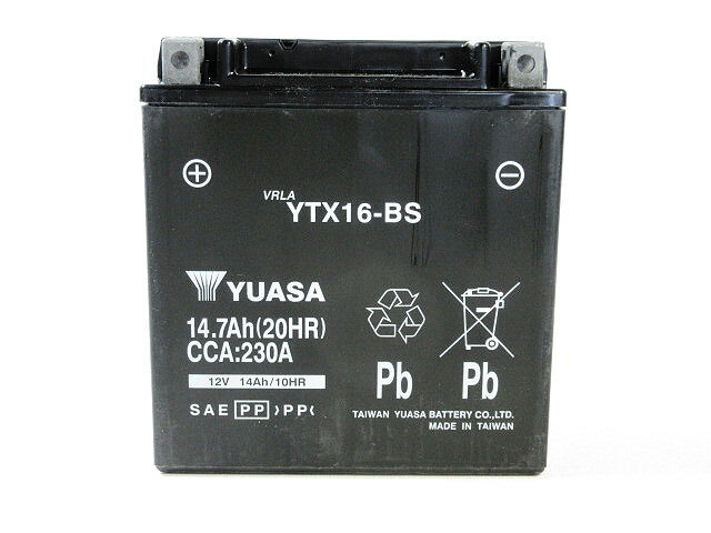 新品 台湾ユアサ AGMバッテリー YTX16-BS ◆ ゼファー1100 ゼファー1100RS バルカン1500 クラシック イントルーダーLC|イーパーツ