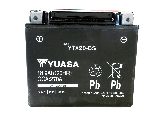 新品 台湾ユアサ AGMバッテリー YTX20-BS 互換 FTX20-BS GTX20-BS YB16B-CX YB16B ◆ HD ハーレーダビットソン XL883 XL1200 スポーツスター ソフテイル スーパグライド FXR ショベル エボ アイアンスポーツスター / ビューエル BUELL S2 S2T RR1200 RS1200 他