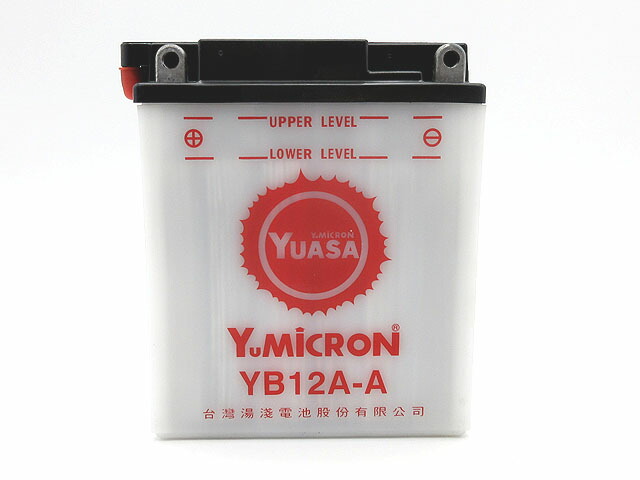 新品 台湾ユアサ バッテリー YB12A-A(12N12A-4A-1) ◆ ヤマハ YAMAHA GX250 GX400 SRX250 XS250 FZ400R XJ400D ◆ ドゥカティ DUCATI 30Vent 750esmoimola 860 900SD 900SS｜イーパーツ