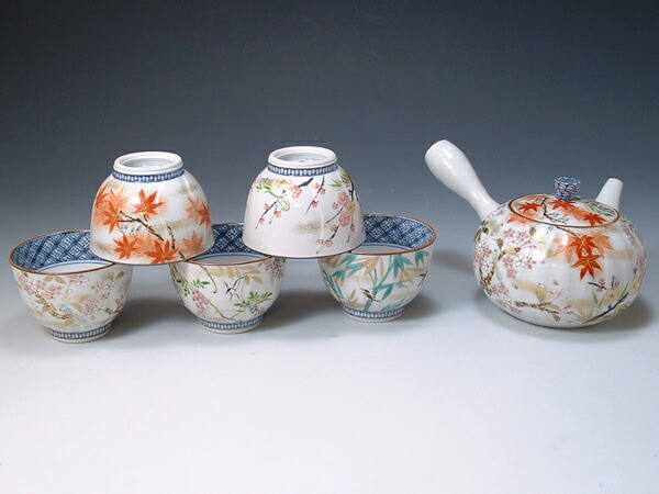 高山寺急須茶器揃え 壹 京焼・清水焼 急須茶器揃 高山寺(こうざんじ) 壹 JIK138 磁器