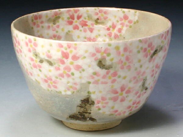京焼・清水焼　抹茶碗　TZH657 花の雲