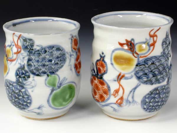 京焼・清水焼　湯呑　UZM468　六瓢　組湯呑【送料無料】
